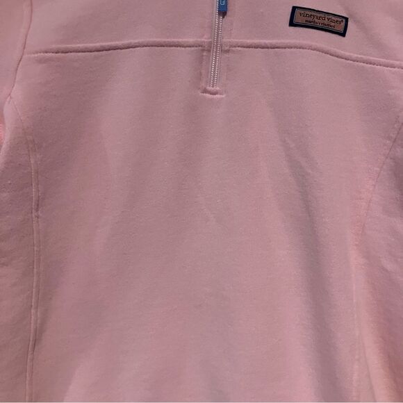 Vineyard Vines Light Pink Pullover Shep Shirt 1/4 Zip EUC Size Medium - Picture 5 of 13